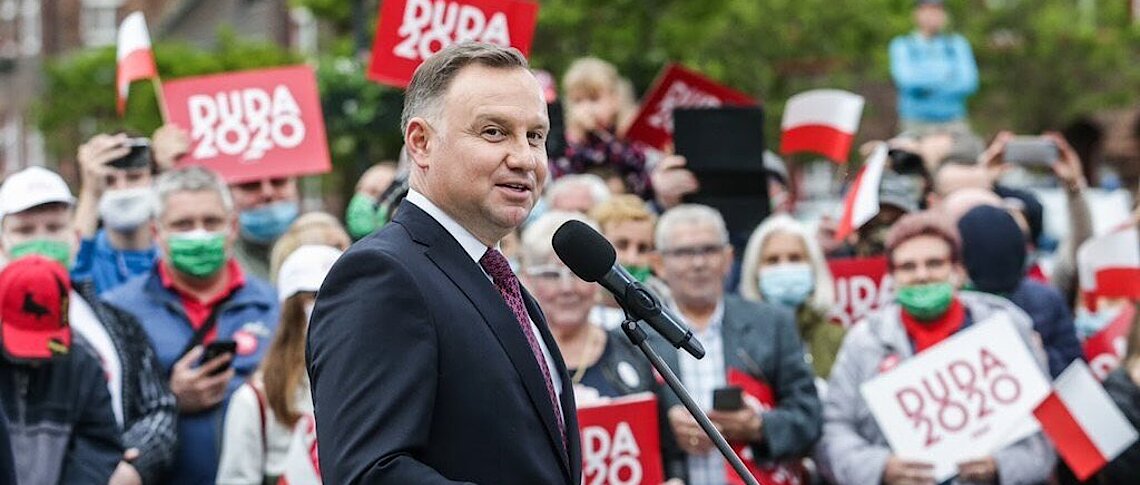 The re-elected Polish President Andrzej Duda Reuters